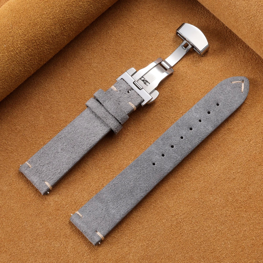 Suunto Race, Vertical & 9 Peak Vintage Suede Band with Butterfly Clasp