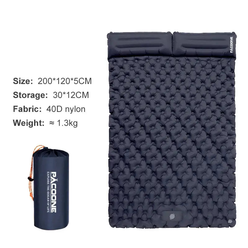 Outdoor Camping Double Inflatable Mattress Extra Wide