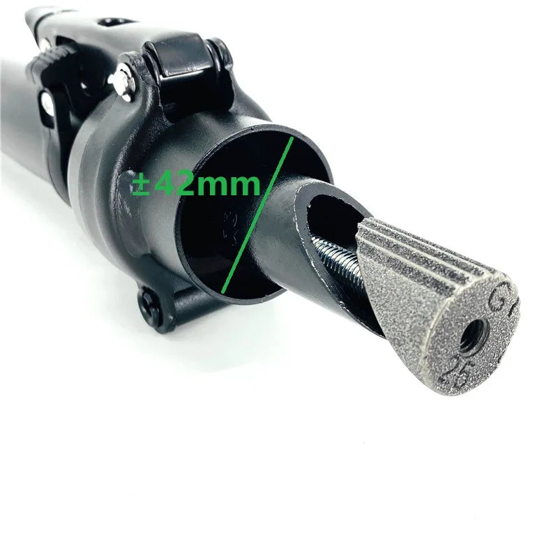 Electric Folding Bike Stem 25.4mm Outward/Right Folding Telescopic Adjustable Stem Repair Parts Double Section Stem Accessories