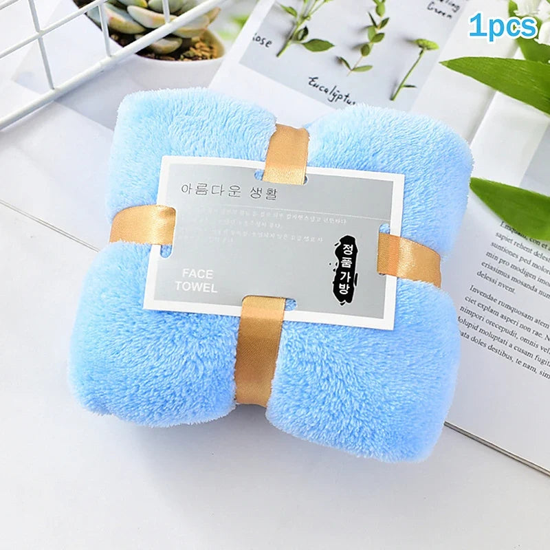 Hot 1/5PCS Bath Towels Set Super Soft Highly Absorbent Quick-drying Coral Velvet Bath Towel For Adults Hotel & Spa Use
