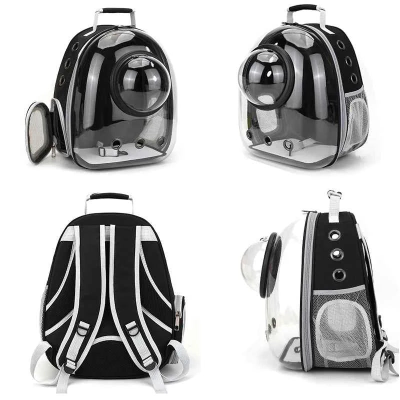Space Capsule Pet Backpack with Clear Dome for Cats and Small Dogs