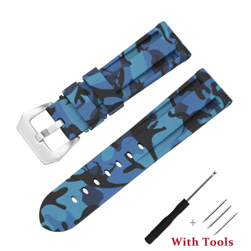 COROS PACE & APEX Silicone Buckle Band, Camo & Solid Colors