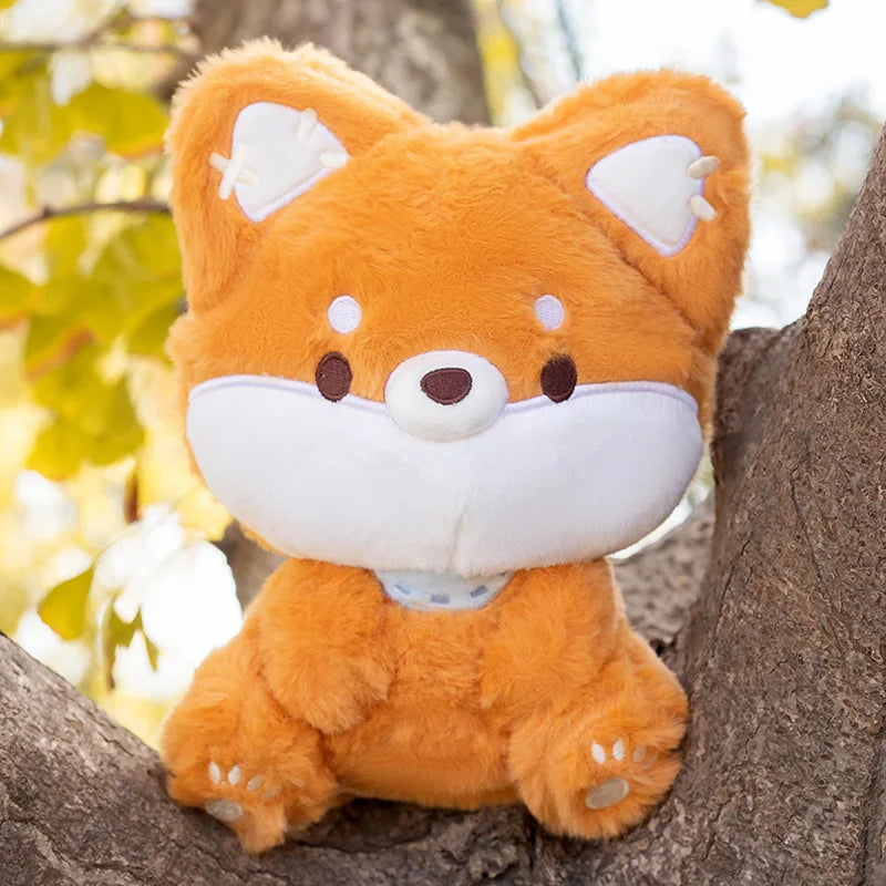 Peluche de zorro de cola grande