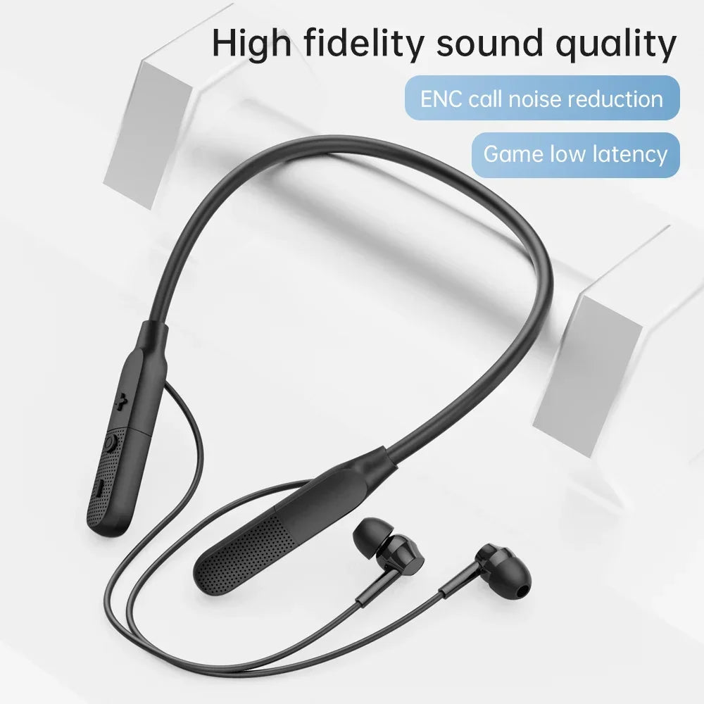 Y9 Wireless Neckband Earbuds, 6.0 Bluetooth Headphones with Built-in Microphone, 9D Bluetooth Headset Magnetic Earphones
