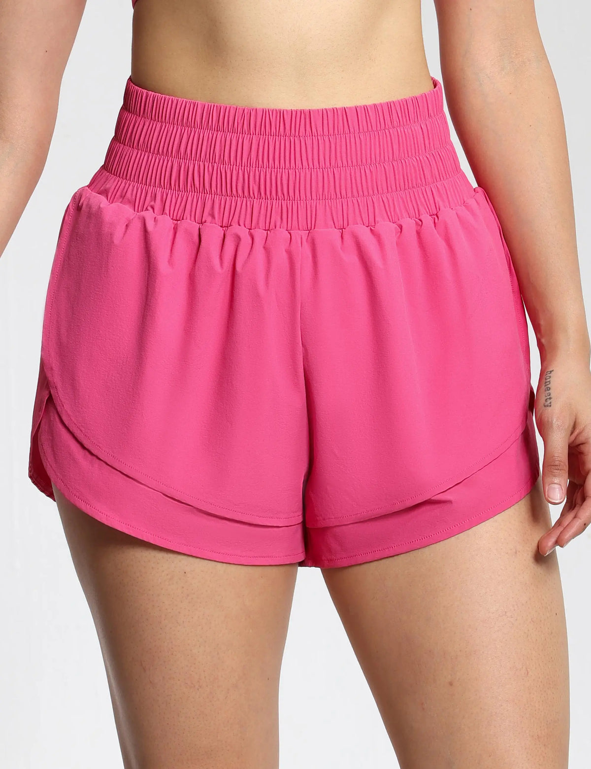 Women’s High Waisted Running Shorts with Pocket