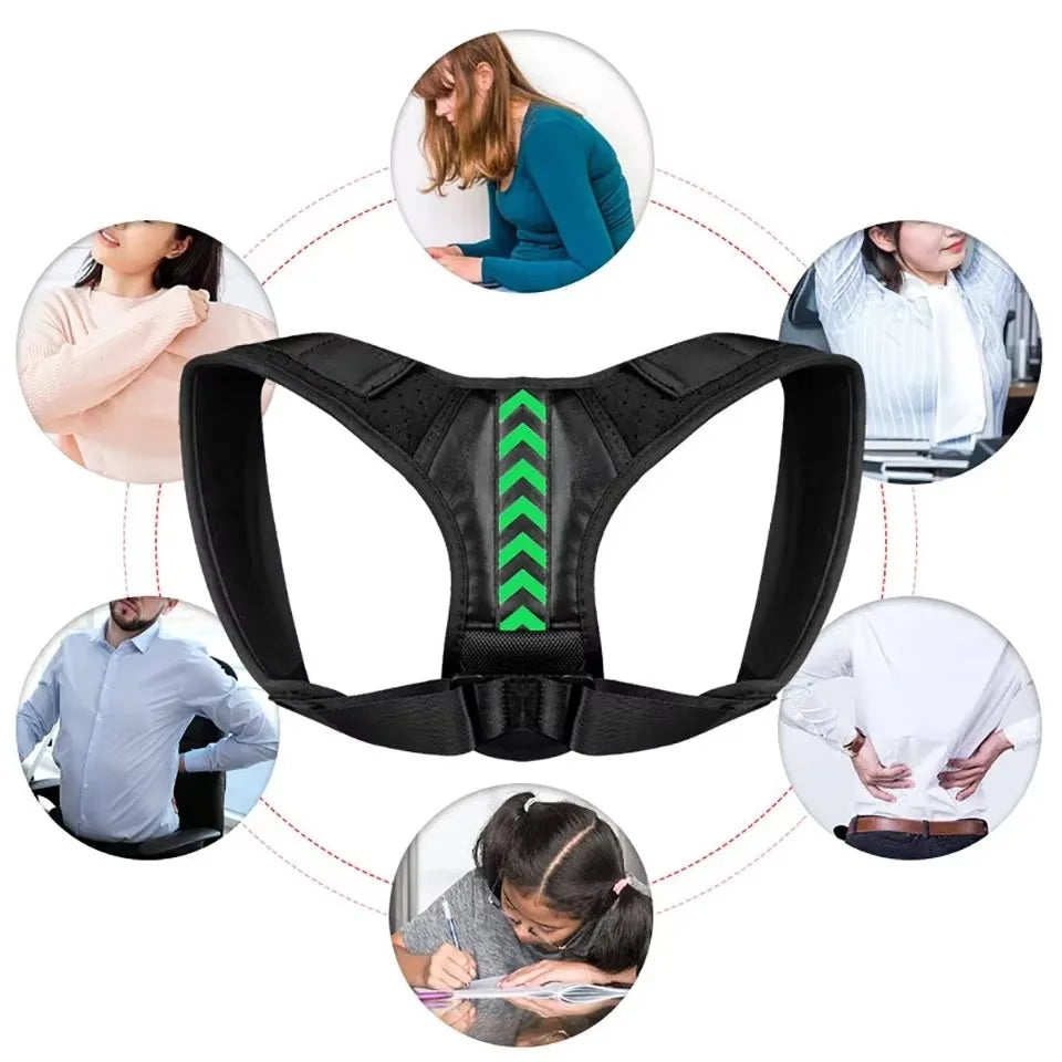 GETINFIT Adjustable Posture Corrector Back Support Lumbar Posture Orthopedic Belts Strap Brace Shoulder Spine Support Men Women