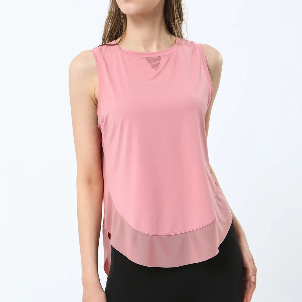 Summer Cool  Breathable Mesh Yoga Tank