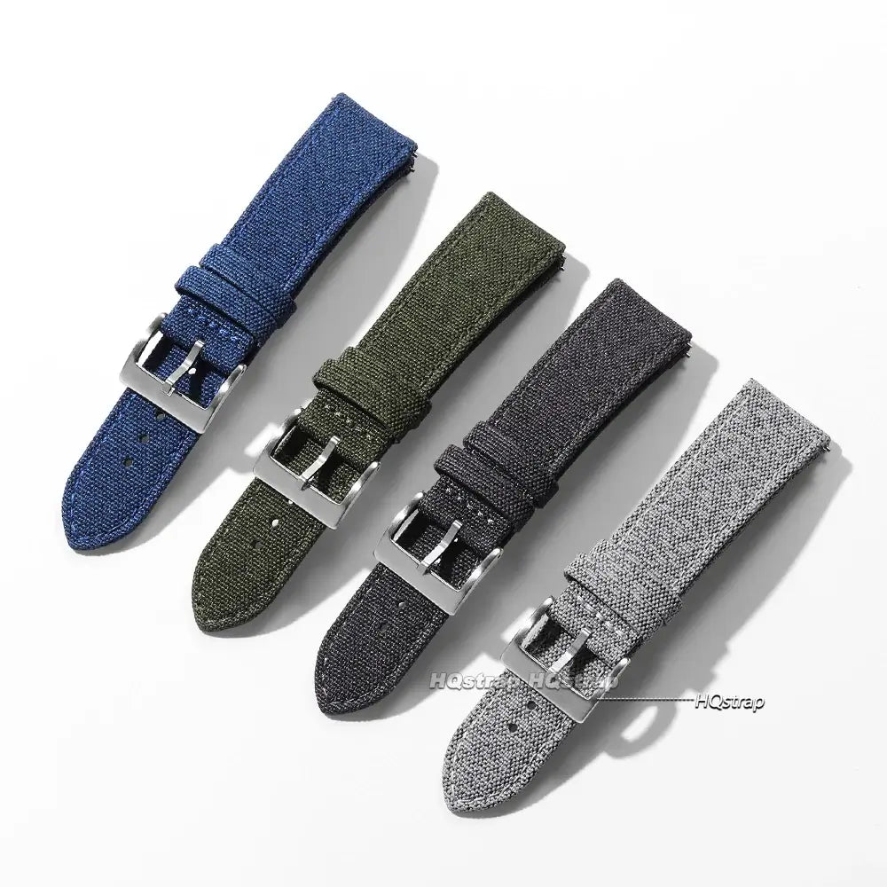 Amazfit Balance, GTR, GTS & Bip Heathered Nylon Band, Leather Lining