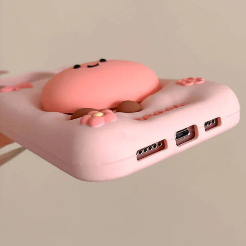 Funda Kawaii Peach para iPhone
