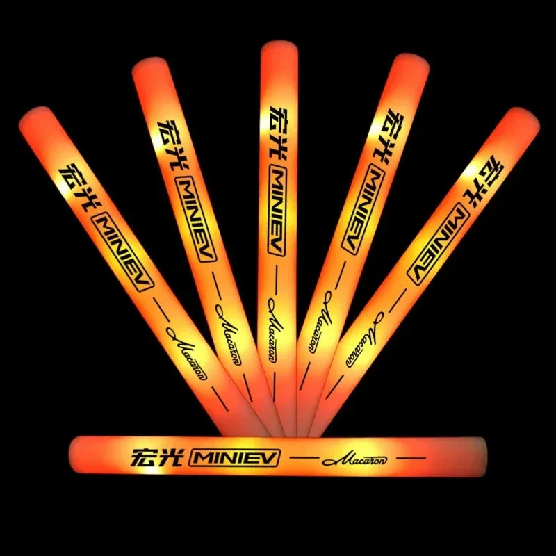 40 PCS LED Light Up Foam Sticks Sponge Luminous Stick Night Light Glow Party Supplies for Wedding Birthday Raves Concert