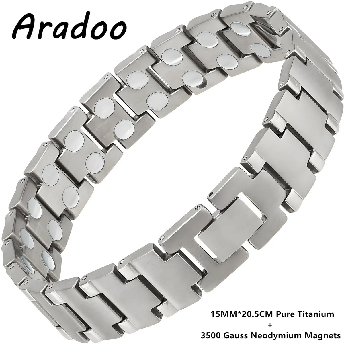 ARADOO Vintage Pure Copper Cross Men's Bracelet Magnetic Therapy Bracelet