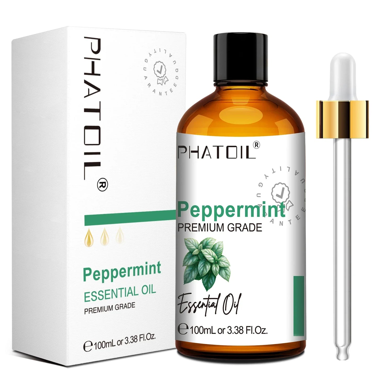 PHATOIL Natural Essential Oil for Diffuser Candle Making-100ml Sandalwood Eucalyptus Citronella Lavender Vanilla Essential Oils