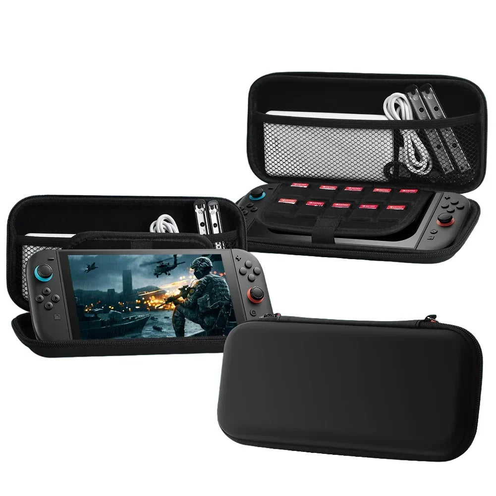 For NS For Switch 2 Game Console Storage Case Portable Carrying Bag Hard Shell NS 2 Console Travel Case with 10 Game Card Slots