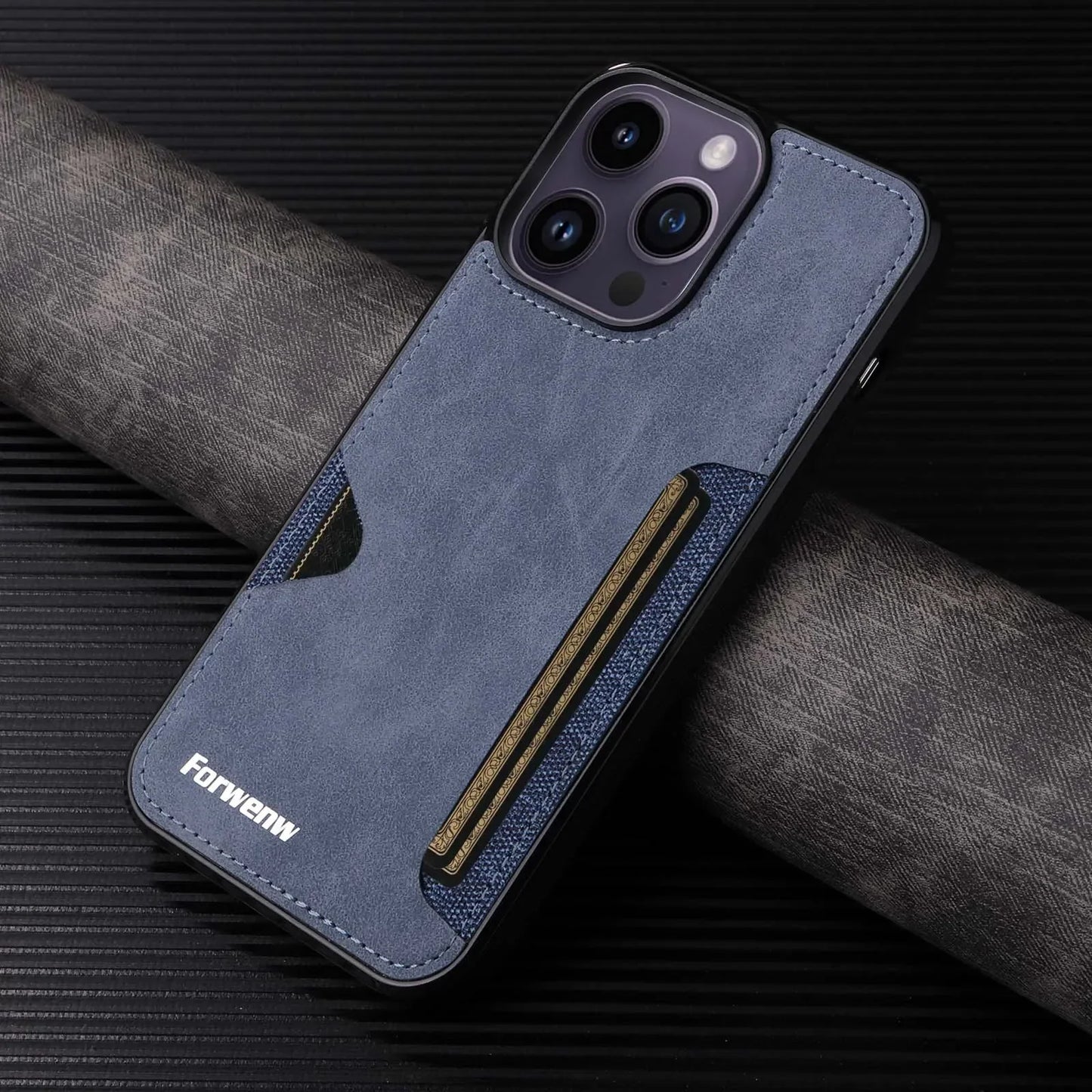 Retro Card Holder Phone Case for iPhone 16 15 14 13 12 11 Pro Max Mini XS XR X SE 2020 2022 7 8 Plus Wallet PU Leather Cover