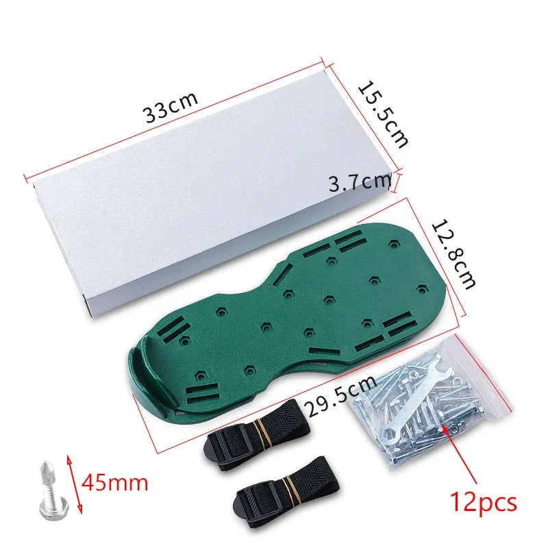 Lawn Aerator Shoes Manual Lawn Aerator with Spike Adjustable Spiked Aerating Sandals Reusable Plastic Lawn Aerator Sandals