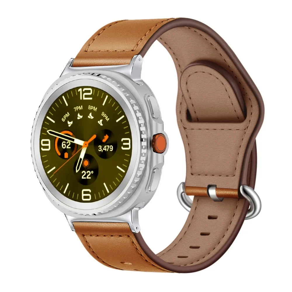 Samsung Galaxy Watch8, 8 Classic & 9 Genuine Leather Band