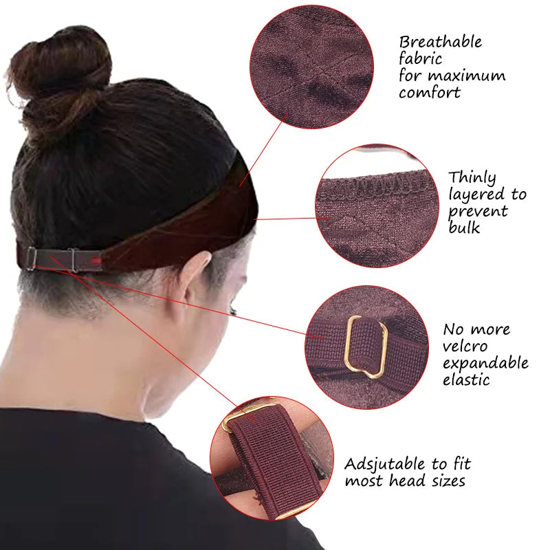 Nueva banda invisible para pelucas Plussign, diadema de agarre para pelucas de encaje frontal, 1 unidad/lote, color nude, banda de terciopelo antideslizante para sujetar pelucas