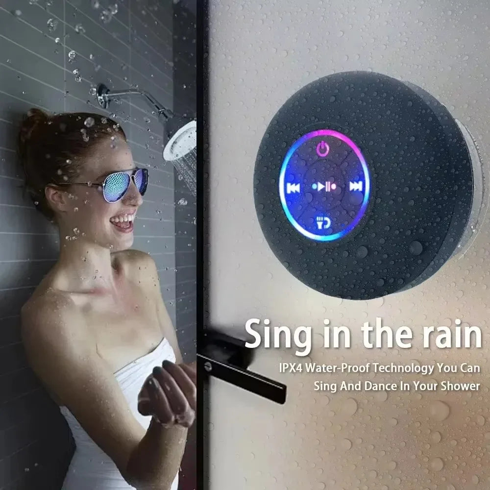 Splash & Jam – Waterproof Wireless Bluetooth Speaker with Suction Power & Big Sound Vibes