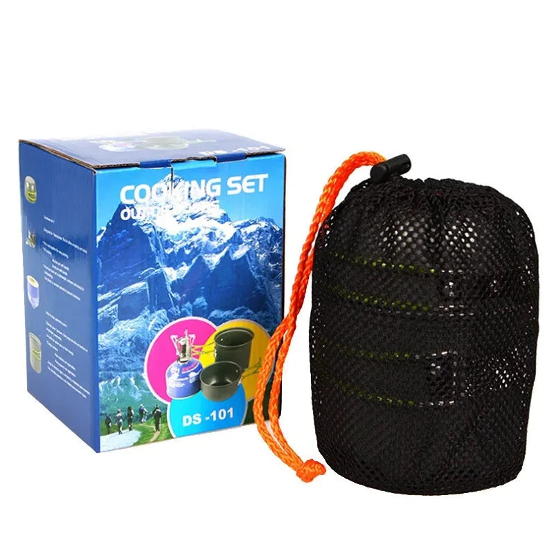 Camping Cookware Set, Outdoor Pan Set, Tourist Dishes, melon, Kitchen Equipment, Trekking Utensils, Picnic Picnic