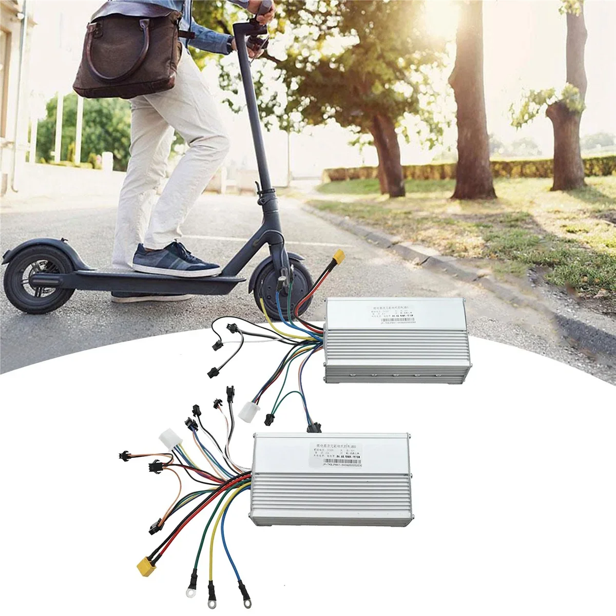 For JP 60V 50A DC Brushless Controller Dual Motor for Electric E Bike Brushless Controller