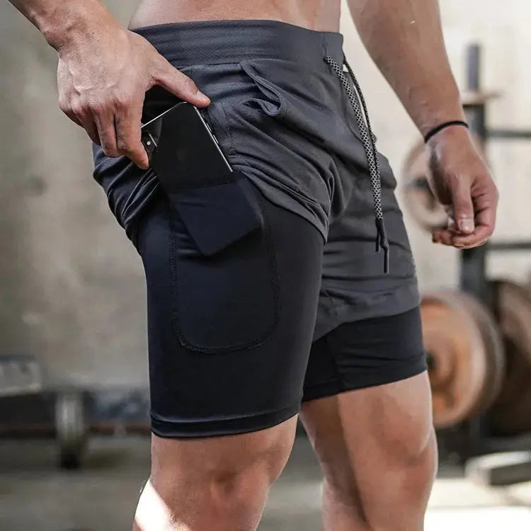 Men's Camo Running Shorts with Built in Liner