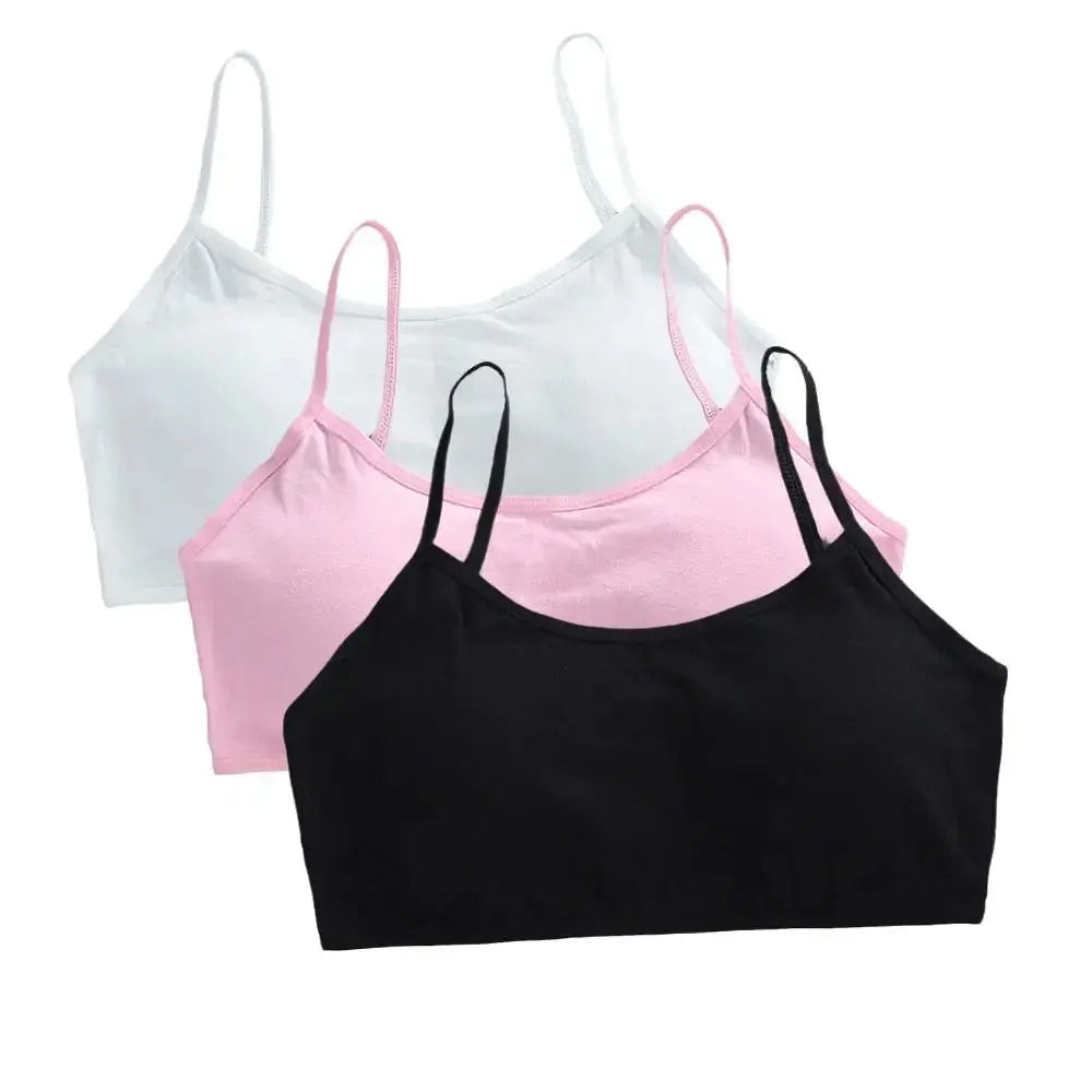 Girls Breathable Cotton Bras