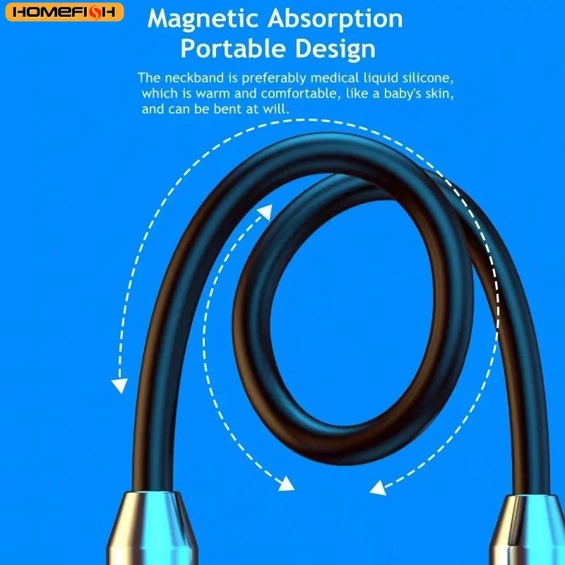 9D Bluetooth Earphones Wireless Headphones Magnetic Sport Neckband