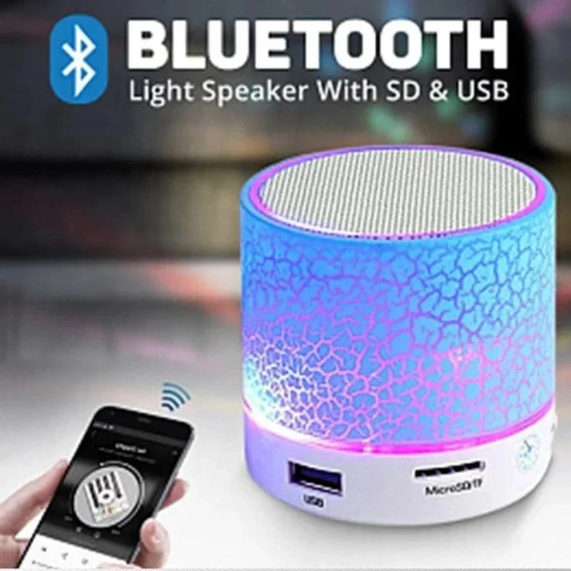 Mini Portable Wireless Bluetooth Speaker Sound Music Box Blutooth With LED Lights For PC Phone Subwoofer Bluetooth HiFi Speaker