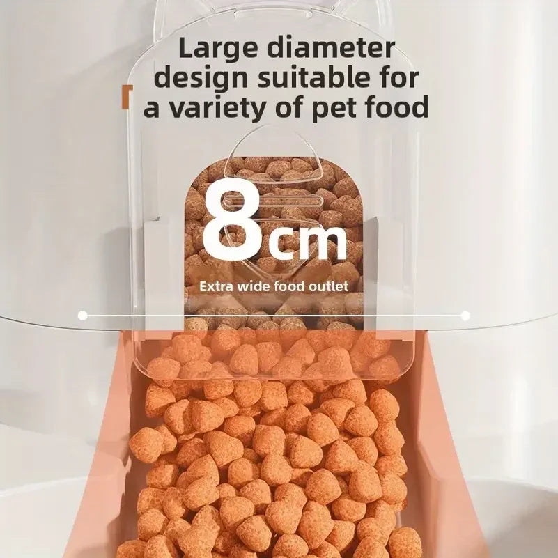 Automatic Cat & Dog Water Dispenser with Integrated Food Basin No
