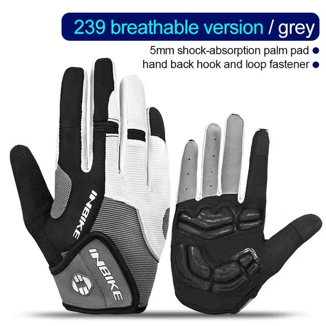 INBIKE Full Finger Gel Padded Touchscreen Gloves