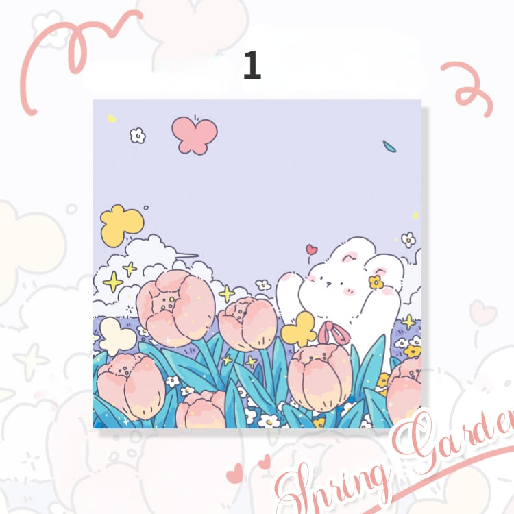Libretas de notas de Conejo Floral