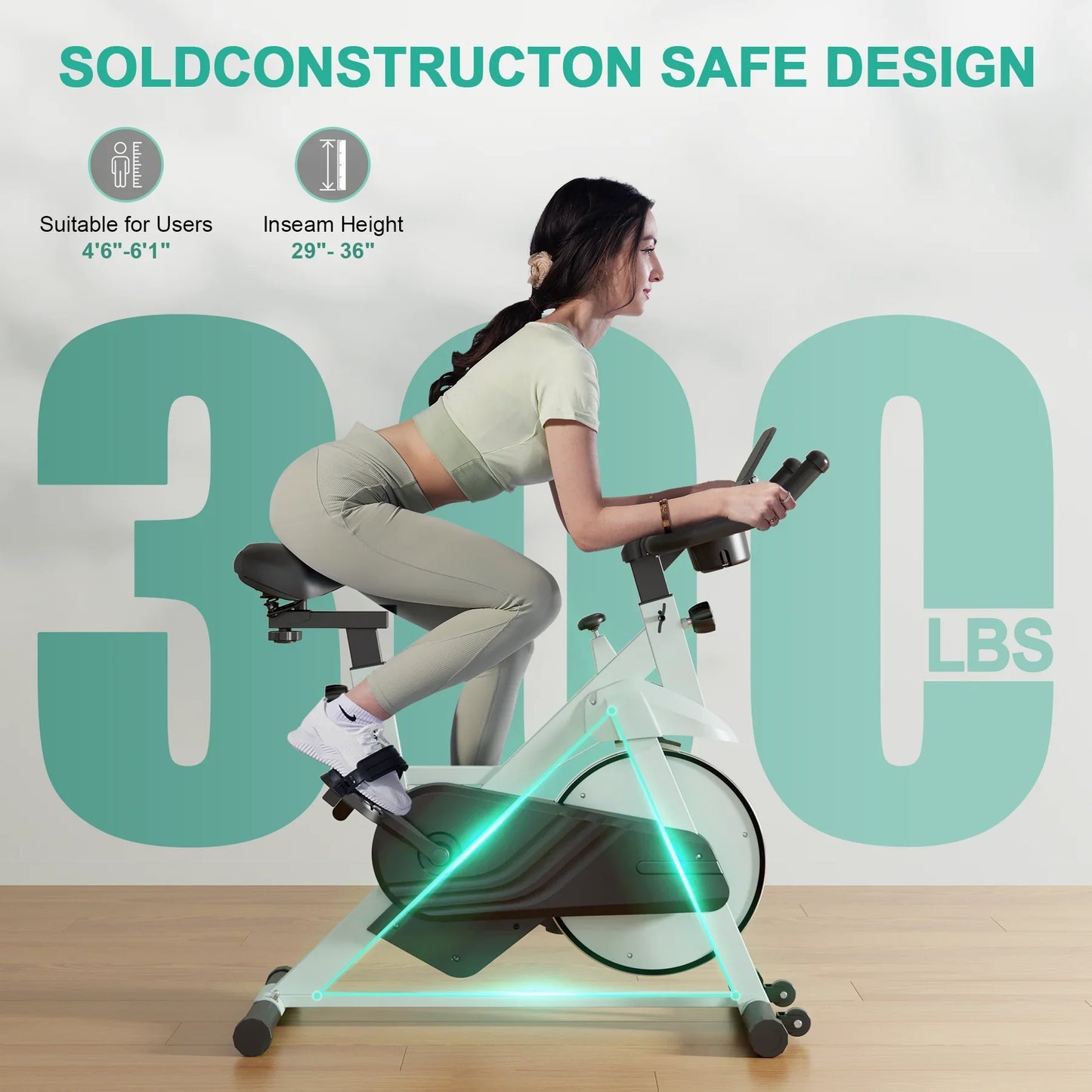 Superun Low Noise 32 Level Magnetic Exercise Bike For Home