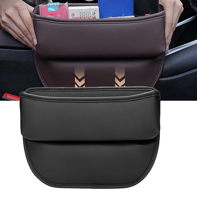 Leather Car Seat Gap Organizer Multifunctional Vehicle Storage Box Creative Interior Decoration Carriage Gap Placement Box