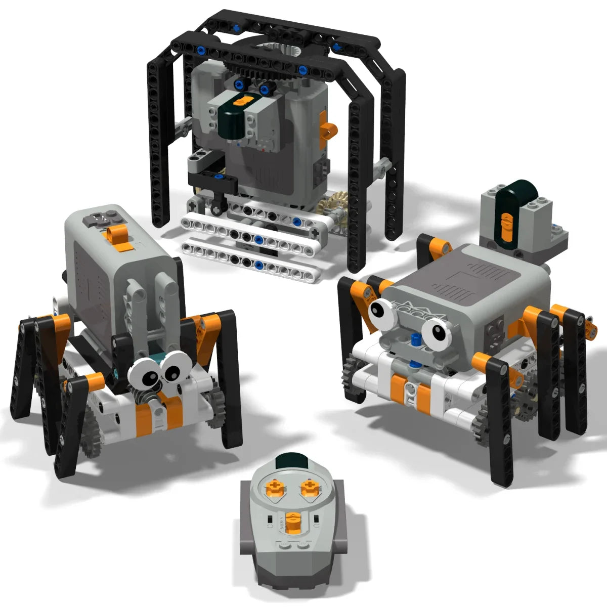 Technical Electric MOC Building Blocks 6-Leg Walking Robot RC Omnidirectional Robot Model DIY Bricks Blocks Toy Fot 14+