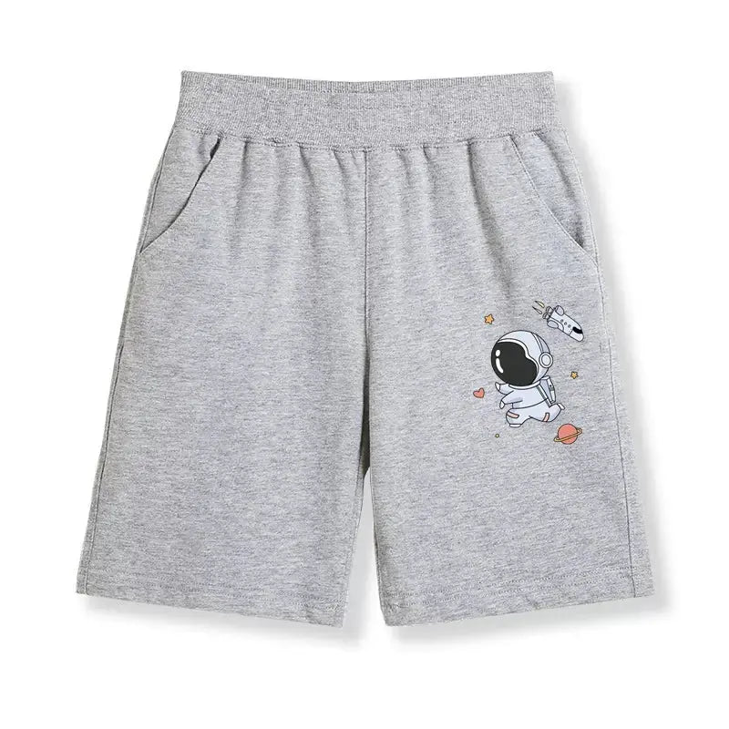 Boys' Athletic Shorts Astronaut Design