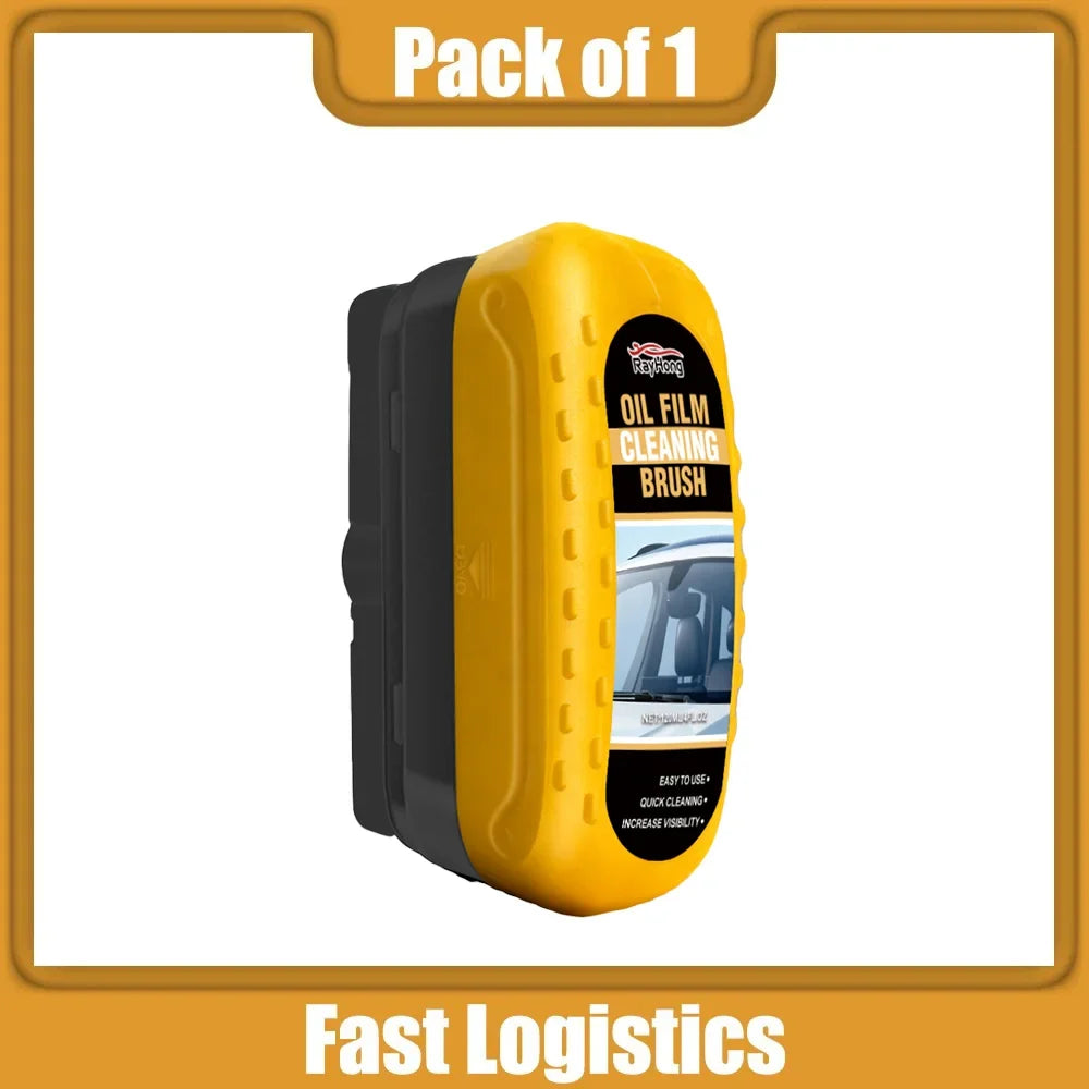 Crystal Clear Vision: Windshield Brush & Oil Film Remover for Front & Interior Windows