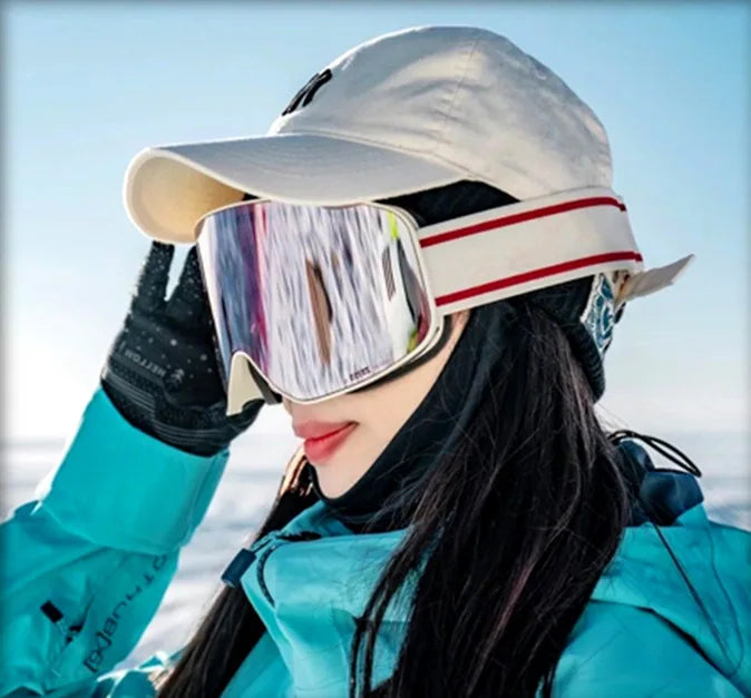 Gafas de esquí y snowboard para mujer y hombre, máscara de esquí con protección UV 400, antiniebla doble cilíndrica para nieve