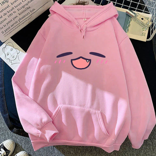 Sudadera con capucha de cara Kawaii