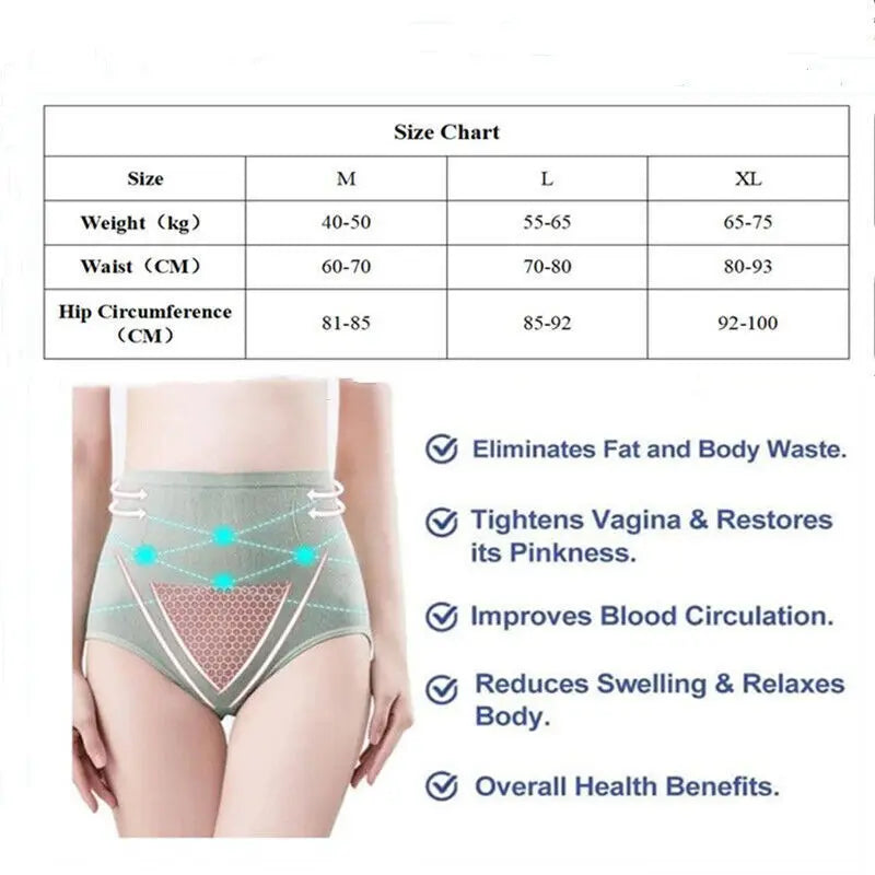 Tight Underwear Shaping Underwear Graphene Honeycomb Underwear Women's Underwear Strengthening Underwear High Waist Shaping