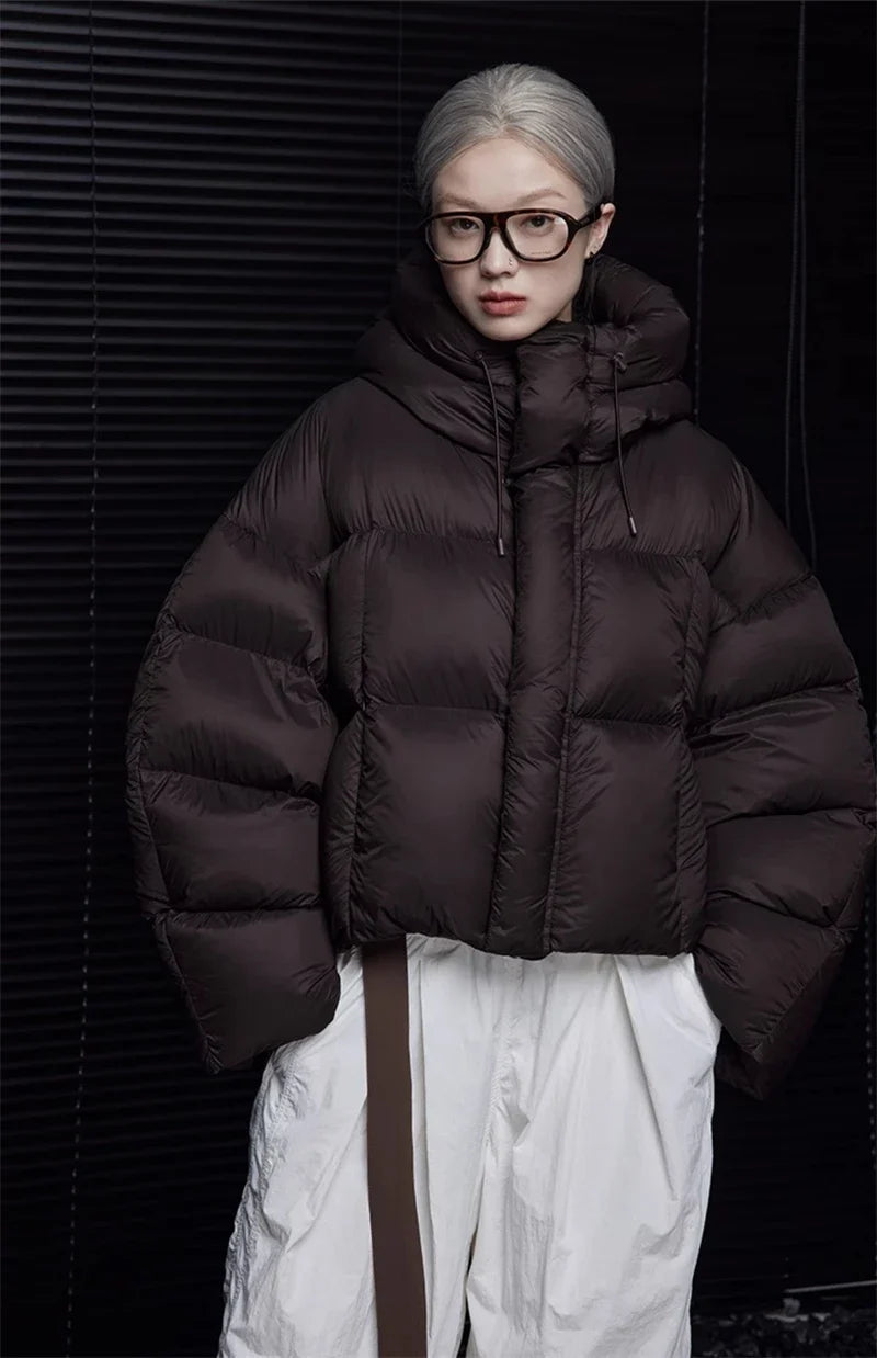 2026 Hot Sale Winter Parka Women Hooded Cotton Puffer Bread Jacket Zip Up Korean Casual Solid Thick Warm Outwears куртка женская