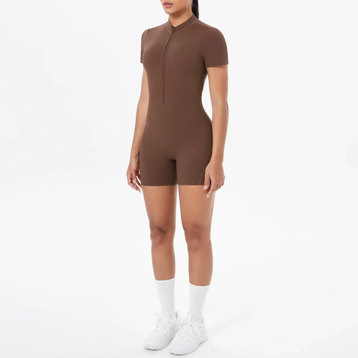 FlexiFit Backless Zip Jumpsuit - Women's Yoga Wear