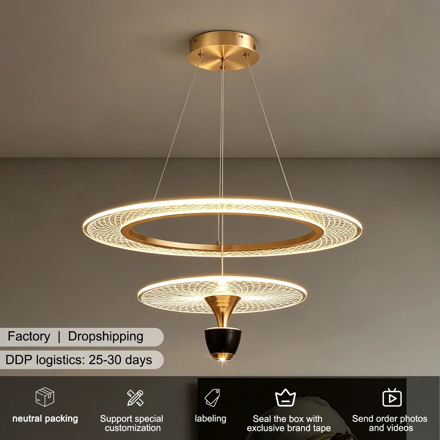Living Room Chandelier Modern Villa Dining Room Pendant Lamp Designer Pendant Light Factory Dropshipping Chandelier