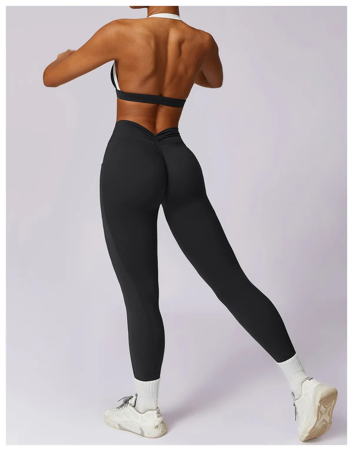 2-Piece Activewear Set – Long Sleeve Crop Top & Leggings