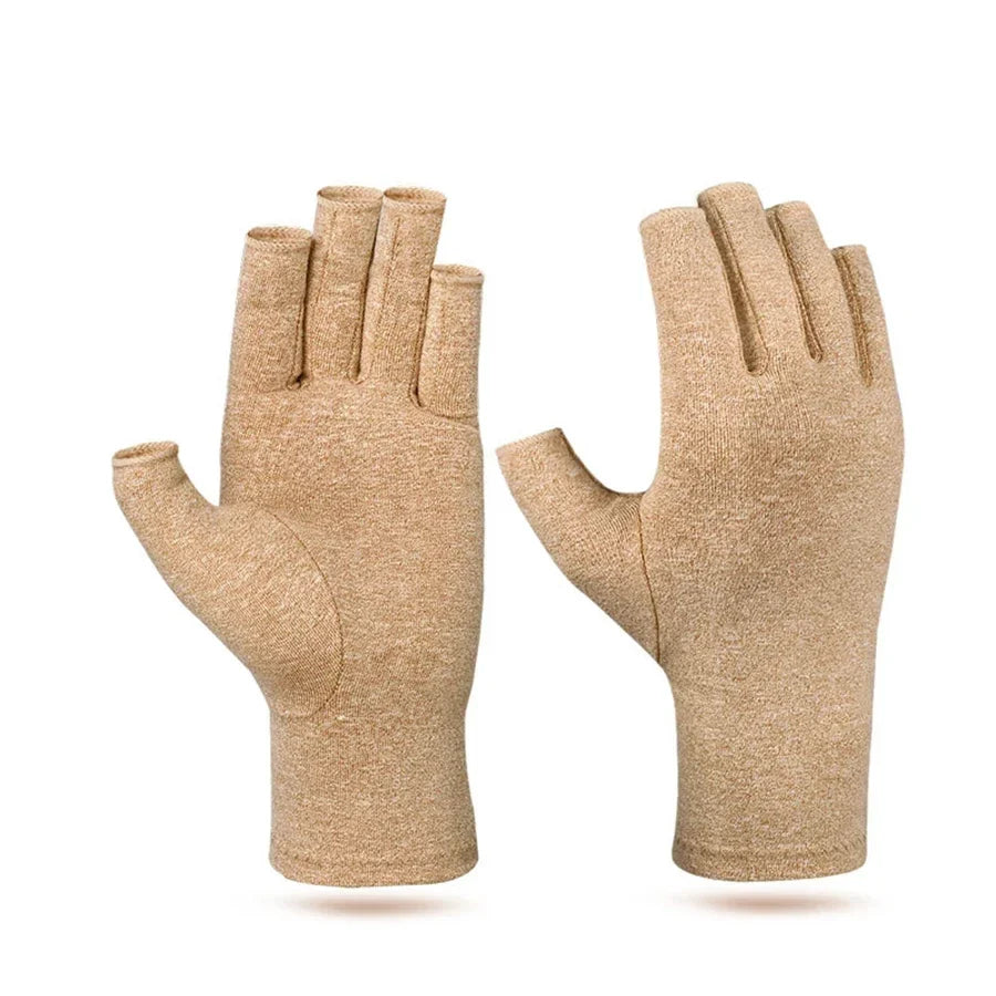 YANBIGUO Arthritis Gloves for Organist/Cellist/Violinist,Half-finger Compression Glove Relief Hand Pain,Arthritic Joint Symptom