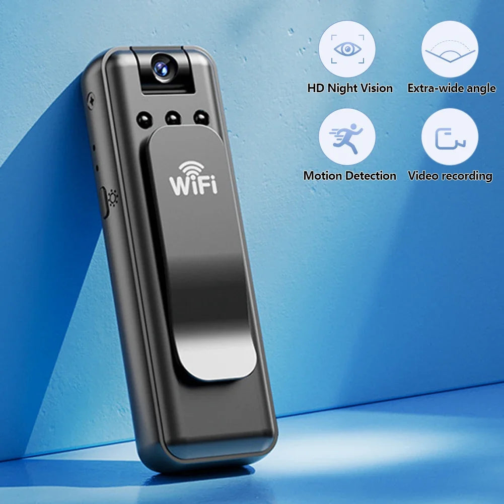 Portable WiFi Wireless Surveillance Camera Video Audio Recording All-in-One Motion Detection Camera for Home Security Outdoor
