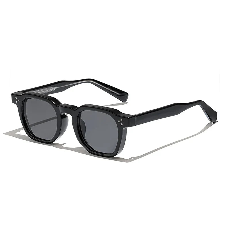 HBK New Square Vintage Sunglasses Men Square Fashion Punk Sun Glasses for Women Outdoor Travel Driving Beach Eyewear UV400