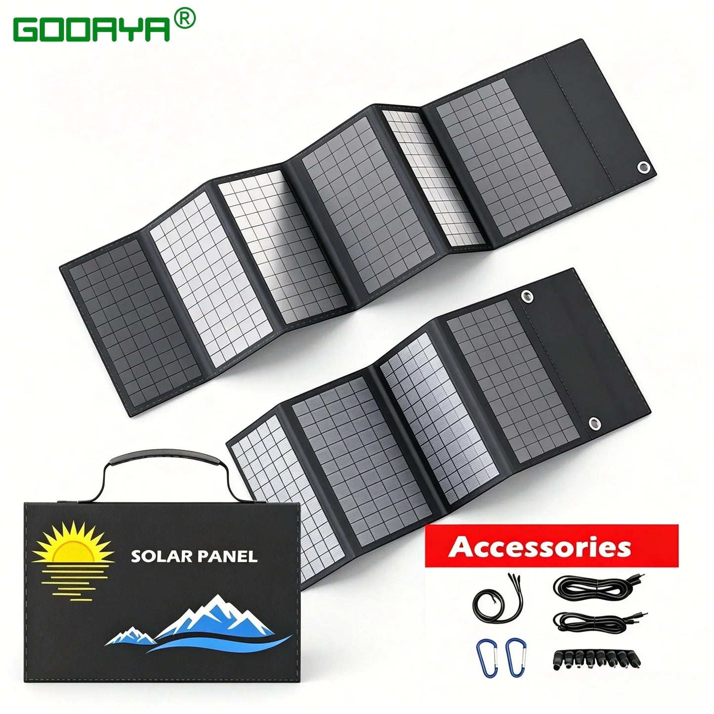 1000w Solar Panel Portable Folding Bag Usb+dc Output Solar Charger