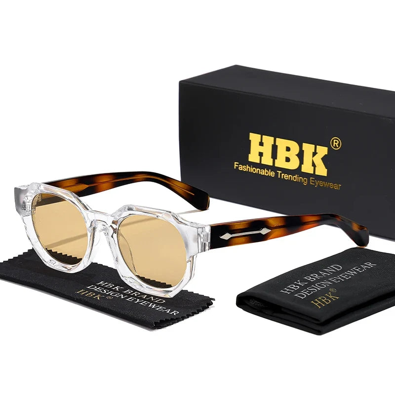 HBK Fashion Punk Sunglasses for Menluxury Brands Polygon Core Insert Leg Sun Glasses Women Summer Beach Party Ideal Choice