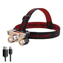 Five head strong light rechargeable fishing headlight