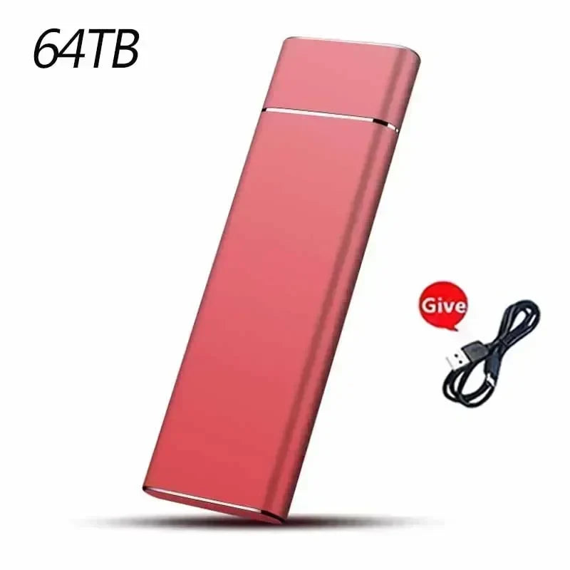 Mini Portable USB SSD 1TB 2TB High-speed Original Mass Storage SSD USB3.0 External Hard Drive for USB SSD Computer Laptop